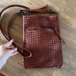 Real leather crossbody bag